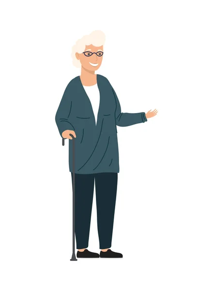 Ältere Frau Ikone — Stockvektor