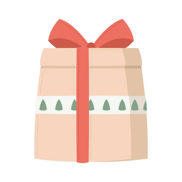 Christmas gift box — Stock Vector