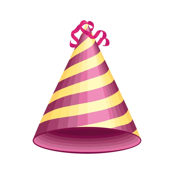 Icono del sombrero de cumpleaños — Vector de stock