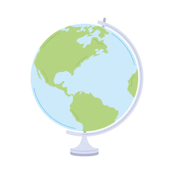 Grand globe terrestre — Image vectorielle