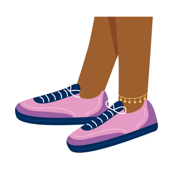 Şirin spor ayakkabı simgesi — Stok Vektör