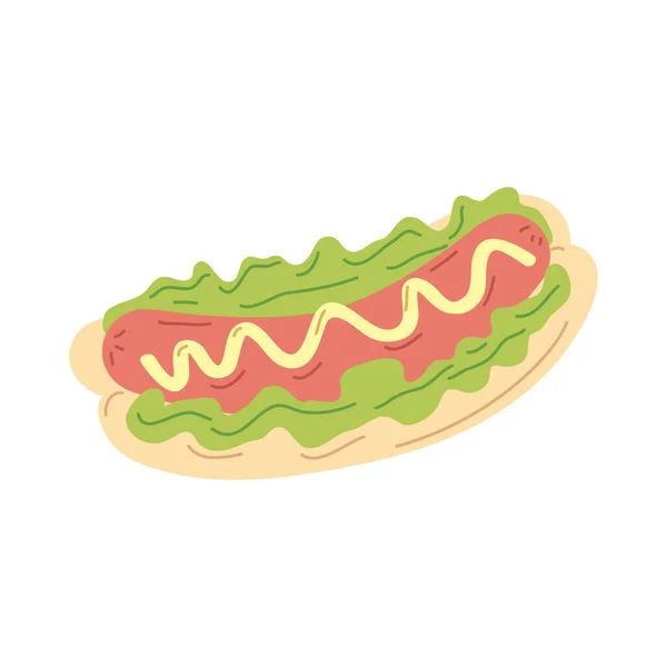 Nagyszerű hot dog. — Stock Vector