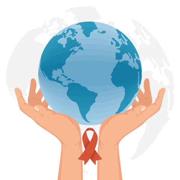 World aids day illustration — Stock Vector