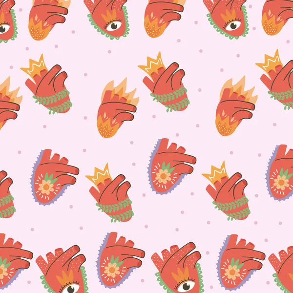 Dekoratif kalp desen