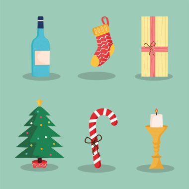 6 mutlu noel simgesi