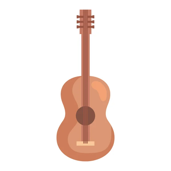 Guitarra instrumento clásico musical — Vector de stock