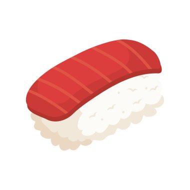 Nefis nigiri sushi Japon yemekleri.