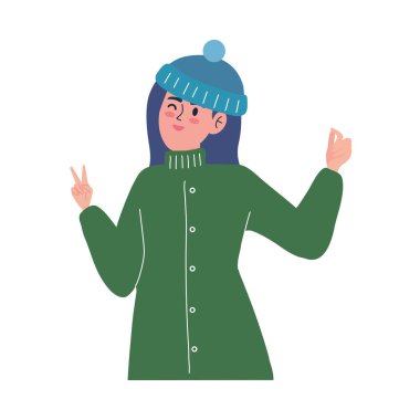 Noel süveteri giyen bir kadın