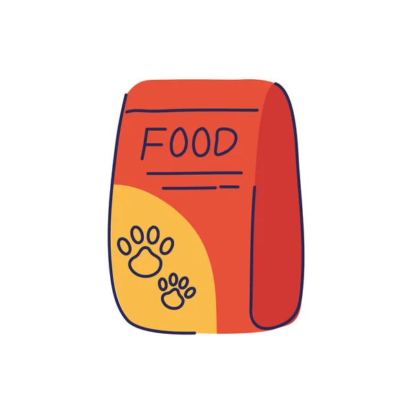 Bolsa de comida perro — Vector de stock