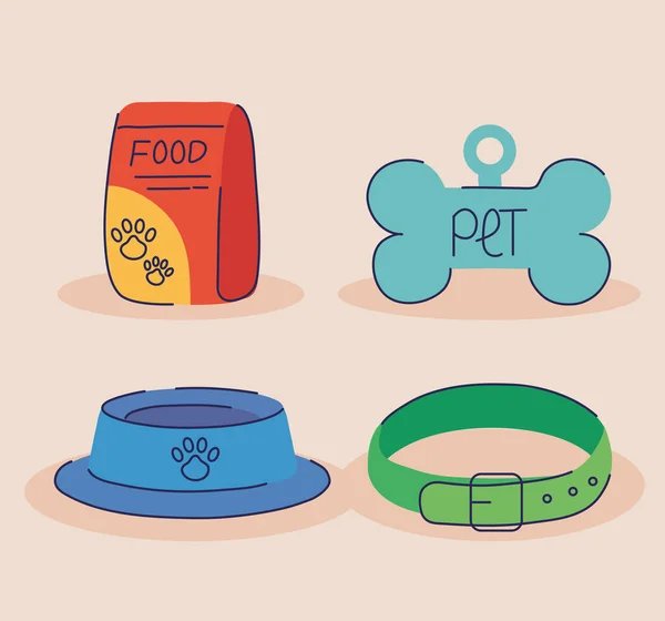 Pet shop icons — Stock Vector