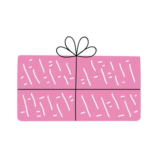 Födelsedag rosa gåva present — Stock vektor
