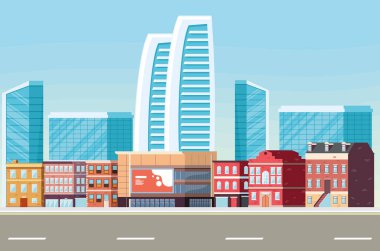 Büyük şehir illüstrasyonu