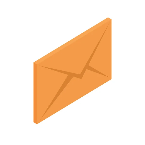 Isometrische enveloppenpost — Stockvector