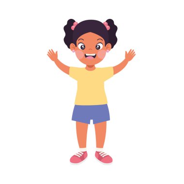 Güzel kız kutluyor.