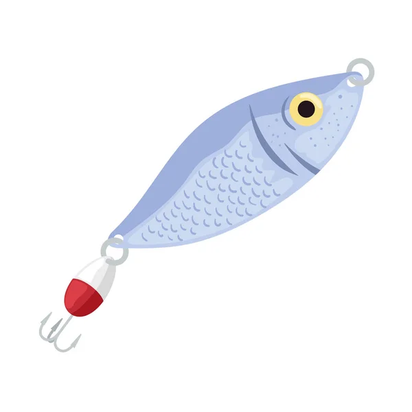 Lilac fishing lure — Stock Vector