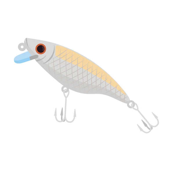 Icono señuelo de pesca — Vector de stock