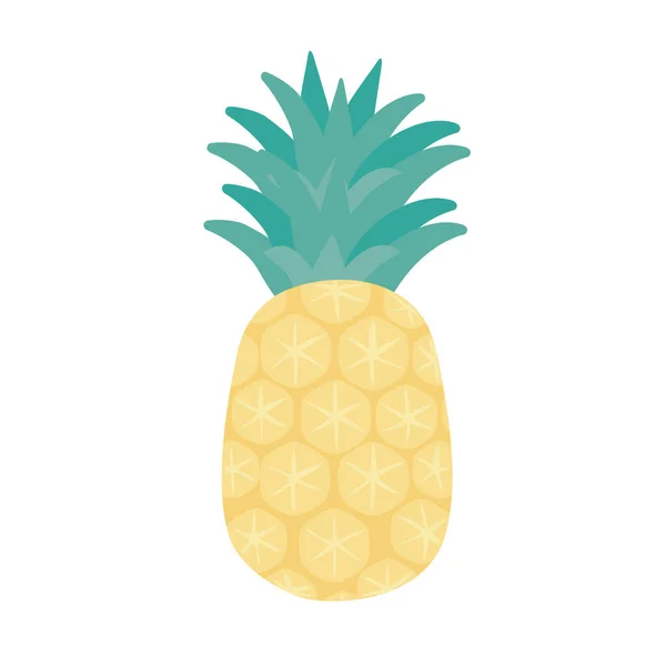 Piña deliciosa fruta — Vector de stock