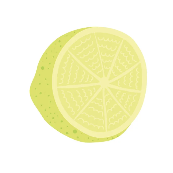 Половина лимонных фруктов — стоковый вектор