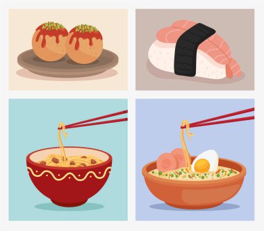 geleneksel Japon yemekleri.