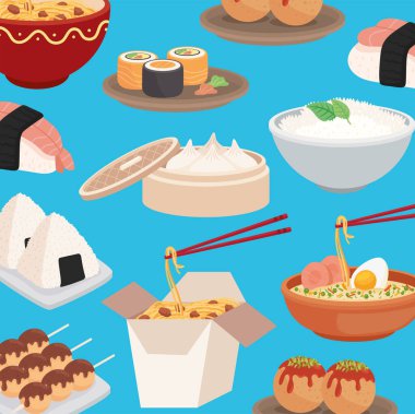 Japon yemeklerinin deseni