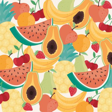 Tropikal meyve deseni