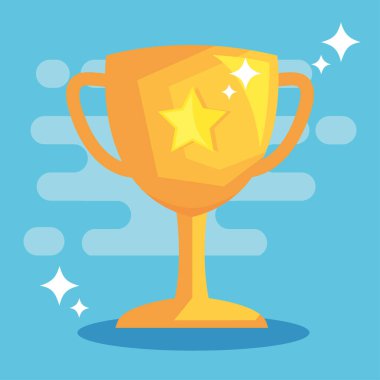 Ödül kupasıyla yıldız