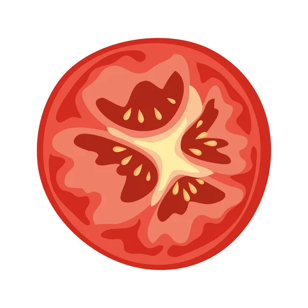 Kawałek świeżego pomidora — Stockvector