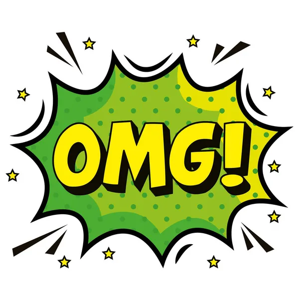 Omg comic exclamation — Stock Vector
