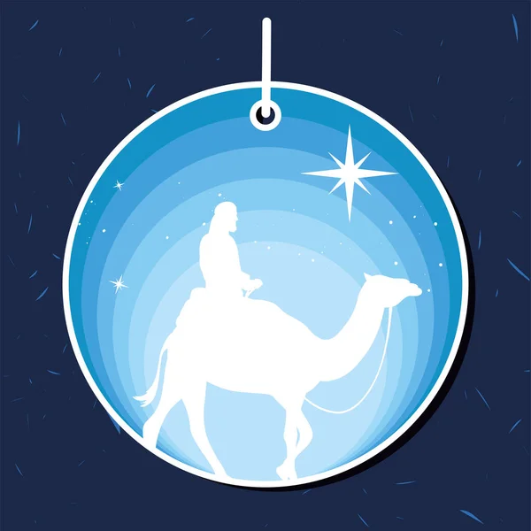 Roi en silhouette camell — Image vectorielle