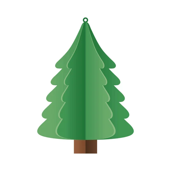 Vánoční borovice přívěšek — Stockový vektor