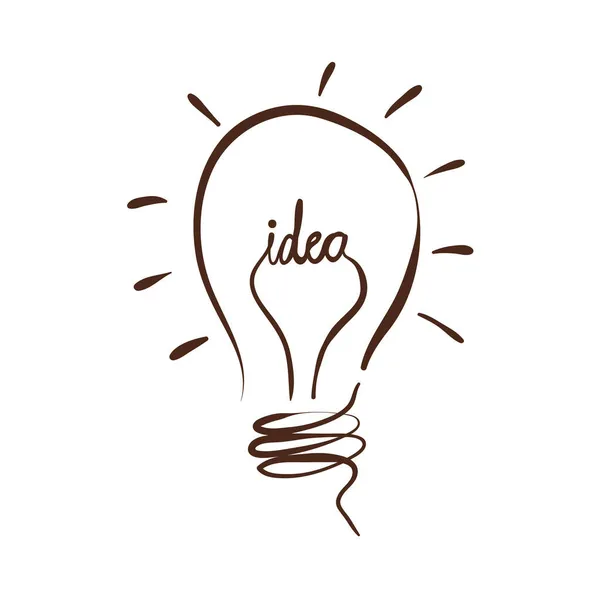 電球やアイデアの言葉 — ストックベクタ