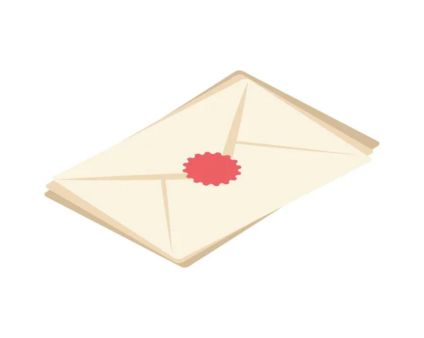 Correio envelope retro — Vetor de Stock