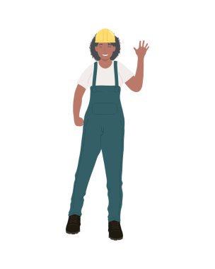 Kask takan afro kadın