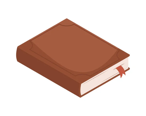 Libro de texto marrón — Archivo Imágenes Vectoriales