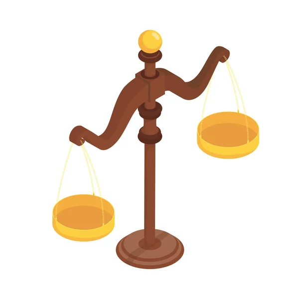 Justice scale balance — Stock Vector