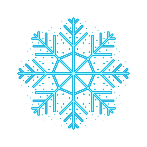 Sneeuwvlok winter decoratie — Stockvector