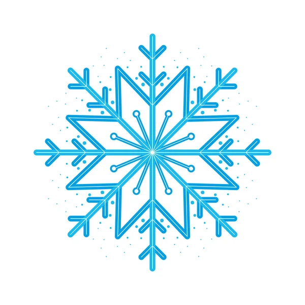 Winterzeit Schneeflocke — Stockvektor