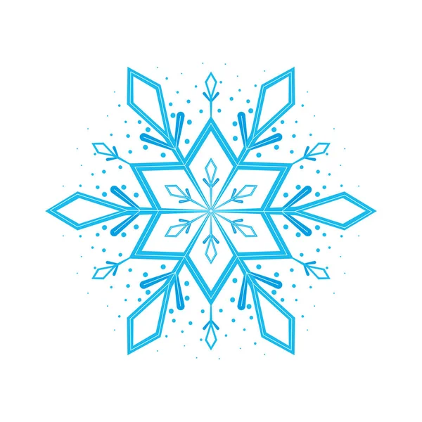 Copo de nieve temporada de invierno — Archivo Imágenes Vectoriales