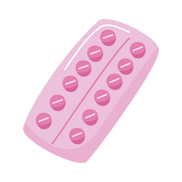 Birth control pills — Stock Vector