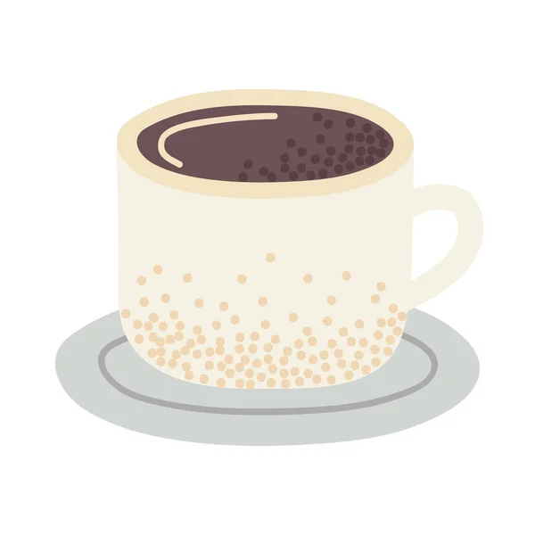 Kaffekopp i skålen — Stock vektor