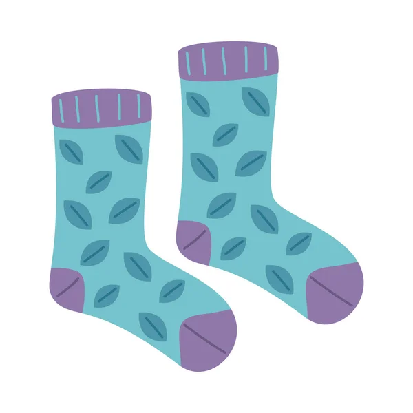 Κάλτσα με φύλλα — Διανυσματικό Αρχείο