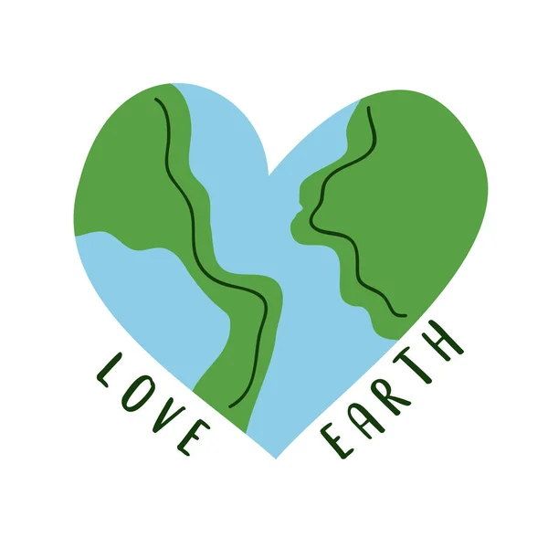 Liefde aarde symbool — Stockvector