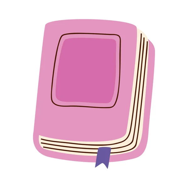 Boek roze omslag — Stockvector