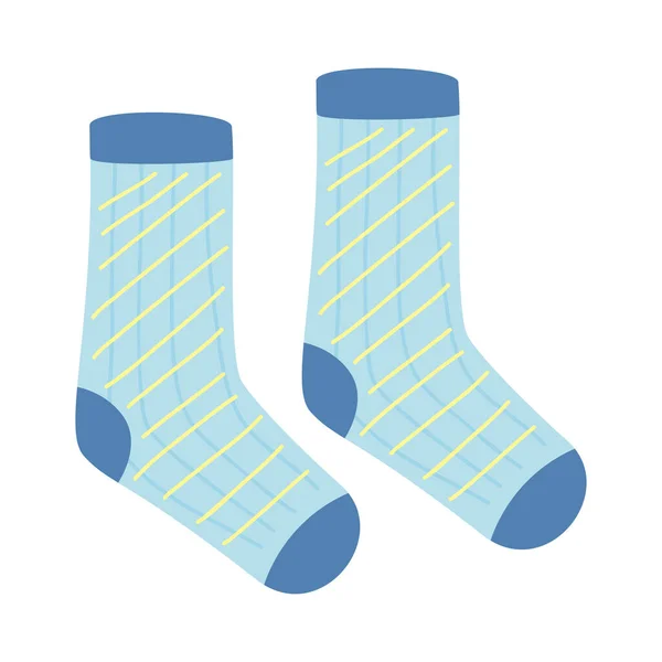 Blauwe paar sokken — Stockvector