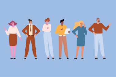 iş adamları grubu karakterleri