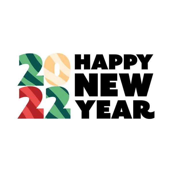 2022 Año Nuevo tamplate — Archivo Imágenes Vectoriales