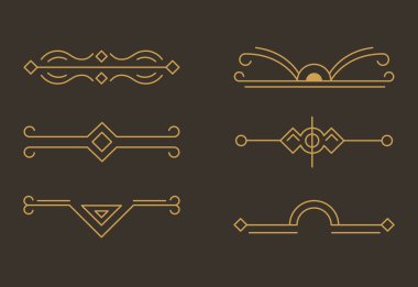 altı art deco simgesi