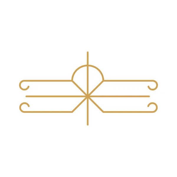 Межа золотого арт-деко — стоковий вектор