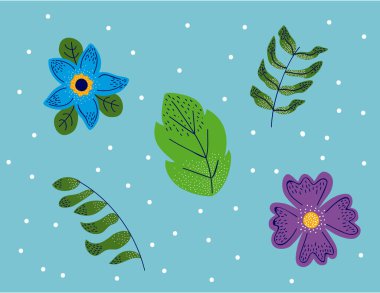 Beş çiçek bahçesi simgesi