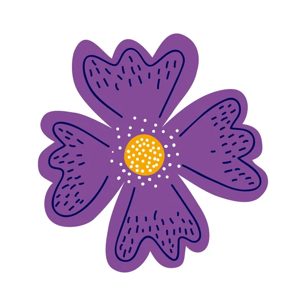 Fioletowy kwiat ogród — Wektor stockowy